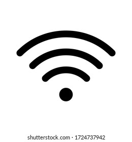 flat illustration of wifi vector icon isolated on white background editable