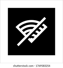 ilustración plana del icono del vector wifi en el fondo