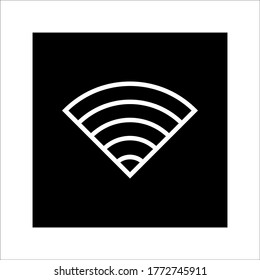 ilustración plana del icono del vector wifi en el fondo