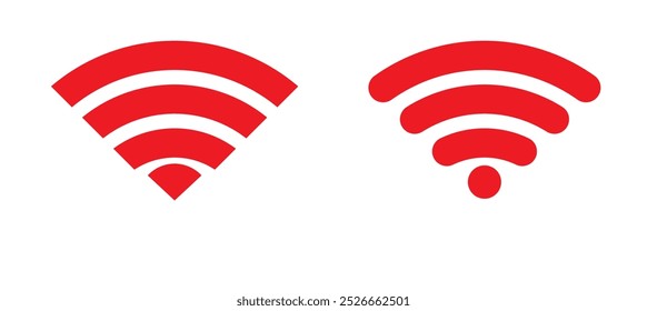 flache Abbildung des WiFi-Vektorsymbol, Kommunikationszeichensymbol. Signalzeichen und Symbol. Wireless-Symbol. Wi-Fi-Symbolsatz. Wireless-Technologie des Routers. Kostenlose Wireless-Zone. Öffentliches WiFi-Bereich solides Zeichen.