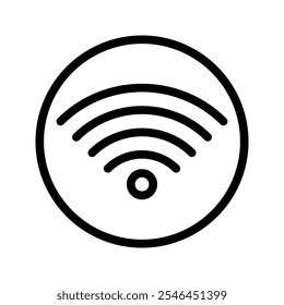 ilustração plana de wifi ícone vetorial, símbolo sinal de comunicação. sinal e símbolo. Ícone sem fio. Conjunto de símbolos Wi-fi. tecnologia sem fio do roteador. Gratuito. branco de fundo