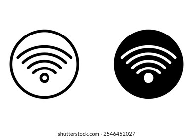 ilustração plana de wifi conjunto de ícones vetoriais, símbolo de sinal de comunicação. sinal e símbolo. Ícone sem fio. Conjunto de símbolos Wi-fi. tecnologia sem fio do roteador. Gratuito. branco de fundo