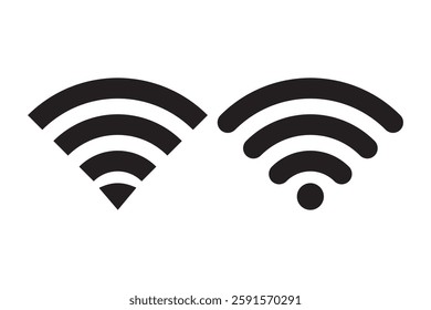 flat illustration of wifi vector icon, communication sign symbol. signal sign and symbol. Wireless icon. Wi-fi symbol set. router wireless technology. Free wireless zone. Public wifi area solid sign.