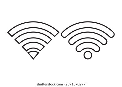 flat illustration of wifi vector icon, communication sign symbol. signal sign and symbol. Wireless icon. Wi-fi symbol set. router wireless technology. Free wireless zone. Public wifi area solid sign.