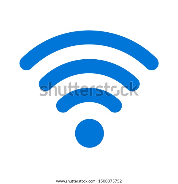 Flat Illustration Wifi Vector Icon Communication Stock Vector (Royalty ...