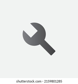 Flat illustration of Wrench icon, vector Illustration for web design, 
Wrench tool icon. 