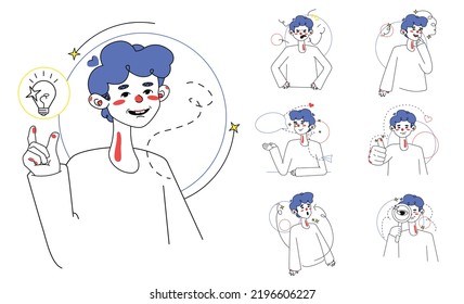 Ilustración plana para su sitio 