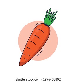 Flat illustrations of carrots for your project