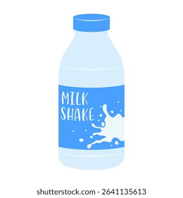 Flat illustrations of fruit juice and beverage containers with colorful labels. Summer cold and soft drinks