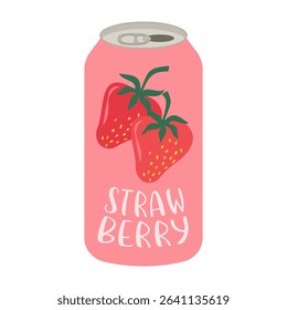 Flat illustrations of fruit juice and beverage containers with colorful labels. Summer cold and soft drinks
