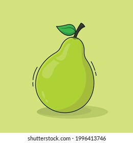 Flat illustrations of guava vectors for your content and projects
