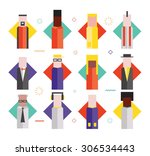 Flat illustrative vector characters 