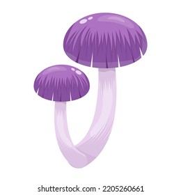 A flat illustrative vector of mushroom 