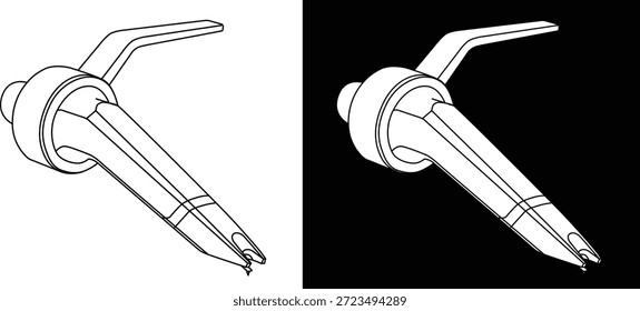 Ilustración plana Concord aguja en Vectores