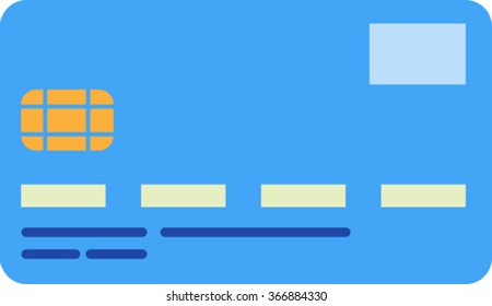 Flat image of credit card