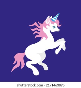 Flat image of a fairy creature for interior decoration, textiles, design.