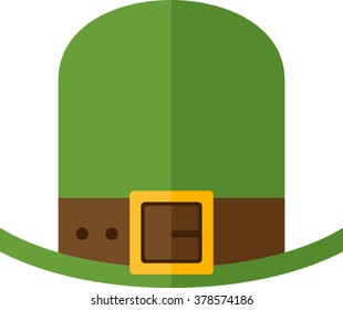 Flat image of Patrick hat. Eps 10