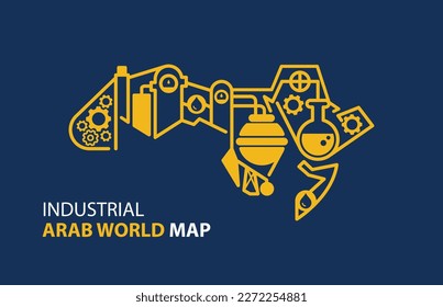 MAPA DE PAÍSES ÁRABES INDUSTRIALES PLAZOS