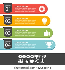 Flat infographic banner