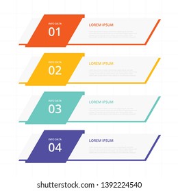 FLAT INFOGRAPHIC BANNERS DESIGN VECTOR