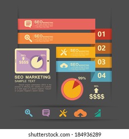 flat infographic bussiness