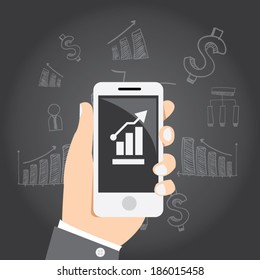 flat infographic bussiness