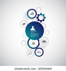 flat infographic bussiness