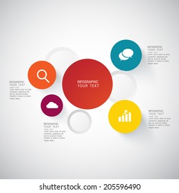 flat infographic bussiness