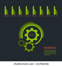 flat infographic bussiness