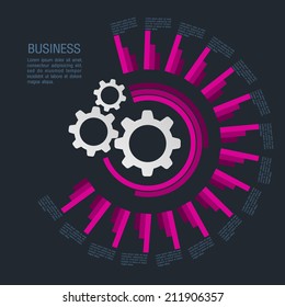 flat infographic bussiness