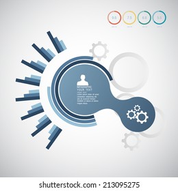 flat infographic bussiness