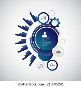 flat infographic bussiness