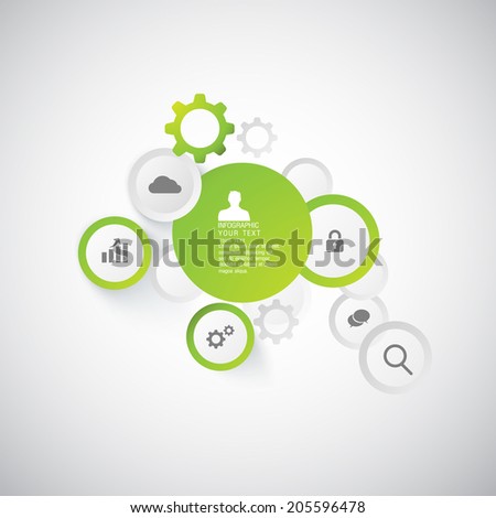 flat infographic bussiness