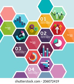 Flat infographic design