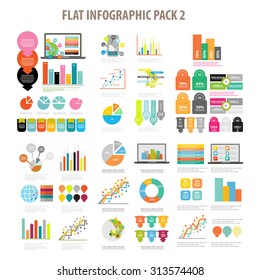 Flat Infographic element set 2