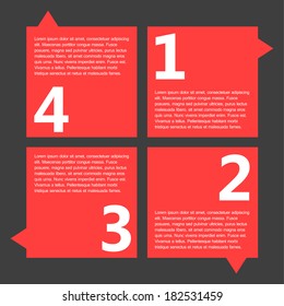 Flat Infographic Elements. Vector Illustration EPS 10.