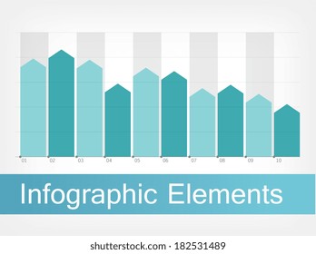 Flat Infographic Elements. Vector Illustration EPS 10.