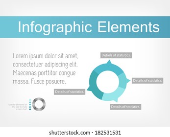 Flat Infographic Elements. Vector Illustration EPS 10.