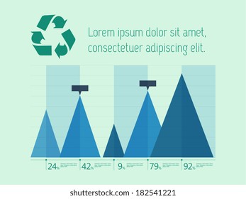 Elementos Infográficos Planos. Ilustración vectorial EPS 10.