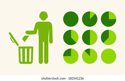 Flat Infographic Elements. Vector Illustration EPS 10.