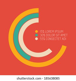 Flat Infographic Elements. Vector Illustration EPS 10.