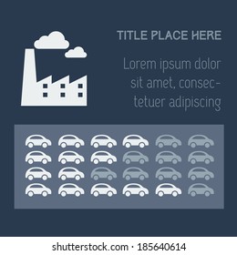 Flat Infographic Elements. Vector Illustration EPS 10.
