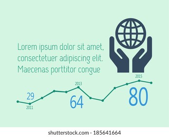 Flat Infographic Elements. Vector Illustration EPS 10.