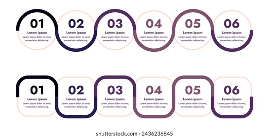 La imagen infográfica plana presenta un diseño moderno y minimalista que ilustra un proceso de información o secuencia de eventos en un negocio. Para presentaciones, sitios web o folletos.