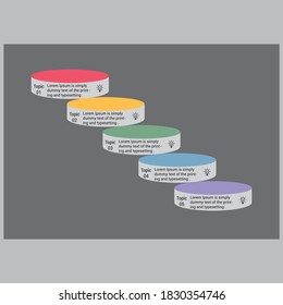 Flat infographic Survey Power Point Presentation design template Free Vector