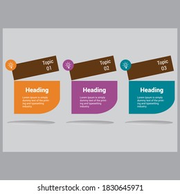 Flat infographic Survey Power Point Presentation design template Free Vector