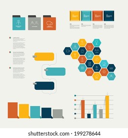 Flat Infographic Template.