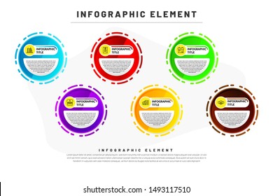 Flat Infographic Template, Business Infographic Element, Banner Template, Presentation Infographic, Design Infographic