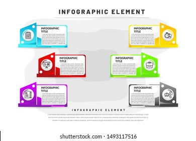 Flat Infographic Template, Business Infographic Element, Banner Template, Presentation Infographic, Design Infographic