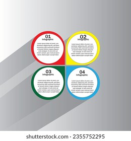 flat infographic vector design or template
